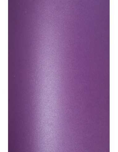 Hârtie decorativă colorată metalizată Cocktail 290g Purple Rain violet 70x100 R100 1 buc.