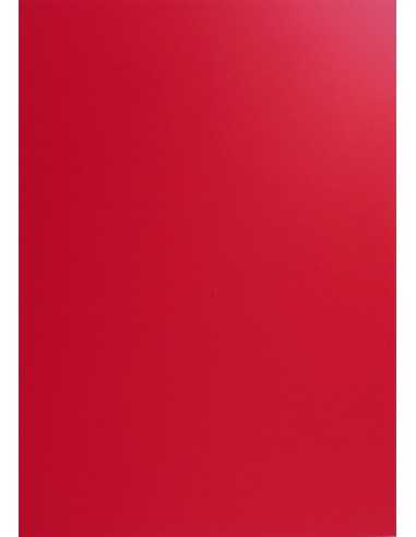 Hârtie decorativă colorată simplă Plike 330g Red roșu 72x102 R50 1 buc.