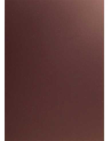 Hârtie decorativă colorată simplă Plike 330g Brown maro 72x102 R50 1 buc.