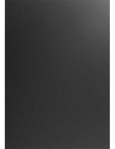 Hârtie decorativă colorată simplă Plike 330g Black negru 72x102 R50 1 buc.