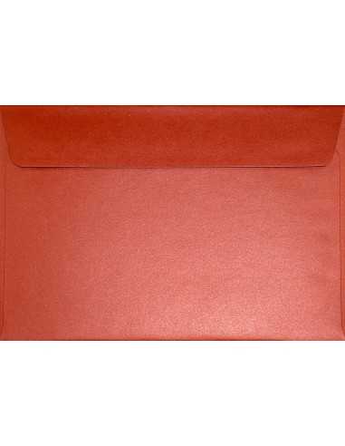 Plicuri perlă decorativă metalizată C5 16,2x22,9 HK Sirio Red Fever roșu 125g