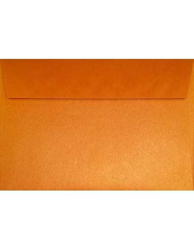 Plicuri perlă decorativă metalizată C5 16,2x22,9 HK Sirio Orange Glow portocaliu 125g