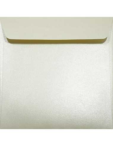 Plicuri perlă decorativă metalizată pătrate K4 17x17 HK Majestic Candelight Cream ecru 120g
