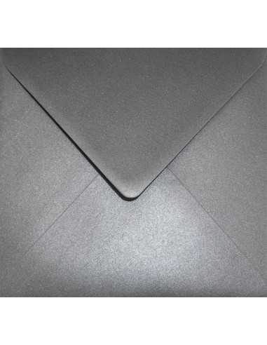 Plicuri perlă decorativă metalizată pătrate K4 15,3x15,3 NK Aster Metallic Grey gri 120g