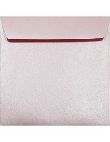 Plicuri perlă decorativă metalizată pătrate K4 15,6x15,6 NK Majestic Petal roz 120g