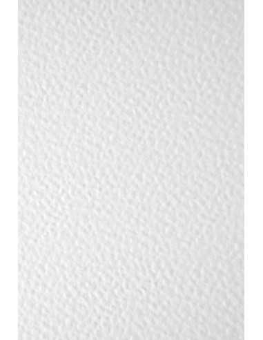Hârtie decorativă texturată Elfenbens 246g Hamer 506 Ciocan White alb 61x86 R100 1 buc.