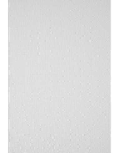 Hârtie decorativă texturată Elfenbens 246g Linen 500 Ryps White alb 61x86 R100 1 buc.