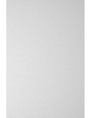 Hârtie decorativă texturată Elfenbens 246g Ribbed 116 White alb 61x86 R100 1 buc.