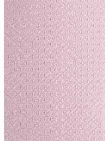 Hârtie decorativă roz - trandafiri mici 56x76 1 buc.
