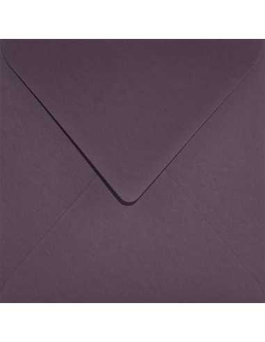 Plicuri decorative colorate ecologică pătrate K4 15,3x15,3 NK Keaykolour Prune violet închis 120g