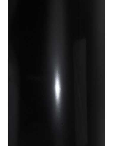 Hârtie decorativă simplă oglindă Splendorlux 250g Nero negru buc. 10A4