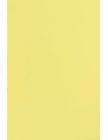 Hârtie decorativă colorată simplă Popset Dry toner 240g Citrus Yellow galben 45x32 R100 1 buc.