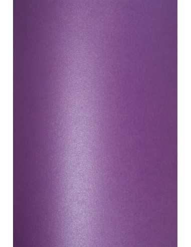 Hârtie decorativă colorată metalizată Cocktail 120g Purple Rain violet 70x100 R250 1 buc.