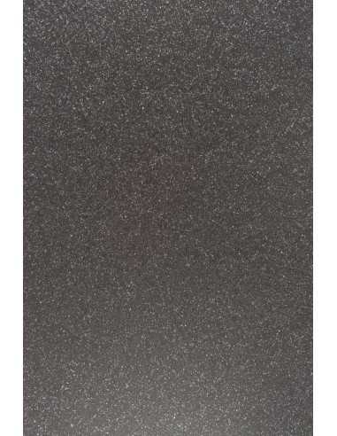 Hârtie decorativă cu sclipici Sugar 310g negru buc. 10A5