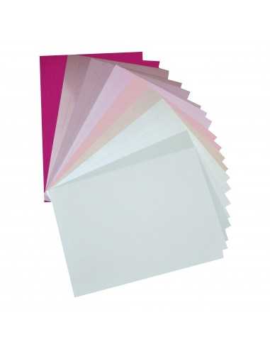 Set de hârtii decorative colorate roz buc. 20A5