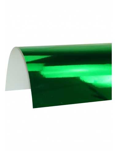 Hârtie decorativă simplă oglindă Mirror 270g Green verde buc. 10A4