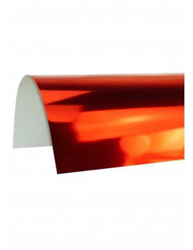 Hârtie decorativă simplă oglindă Mirror 270g Red roșu 100x70 1 buc.