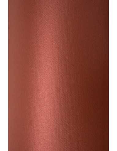 Hârtie decorativă colorată metalizată Sirio Pearl  290g Merida Burgund burgundy 72x102 R100 1 buc.