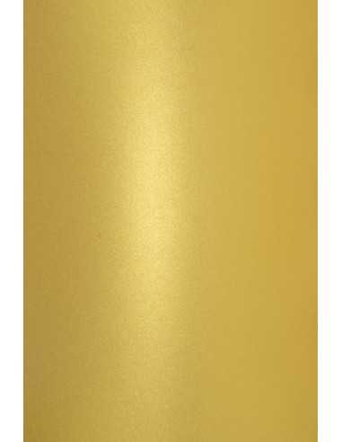 Hârtie decorativă colorată metalizată Aster Metallic 250g Cherish auriu buc. 10A5