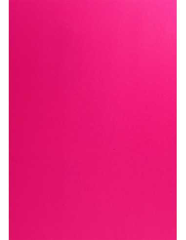 Hârtie decorativă colorată simplă Popset Virgin Pulp 240g Shocking Pink roz închisy buc. 10A4