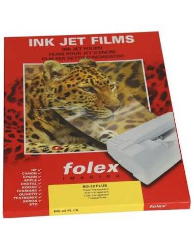 FOLEX BG-32 PLUS Folie transparentă pentru imprimante color cu jet de cerneală buc. 10A3
