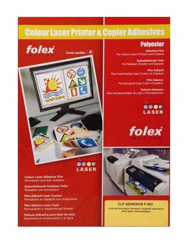 FOLEX ADHESIVE P-WO Folie transparentă autoadezivă pentru imprimantele laser color buc. 10SRA3