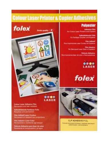 FOLEX ADHESIVE P-CL Folie transparentă autoadezivă pentru imprimantele laser color buc. 10A4