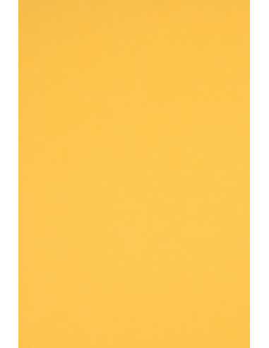 Hârtie decorativă colorată simplă Rainbow 160g R18 galben închis 45x64 10 buc.