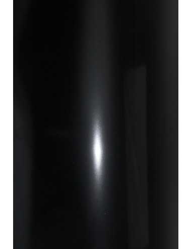 Hârtie decorativă simplă oglindă Splendorlux 250g Nero negru buc. 10A5