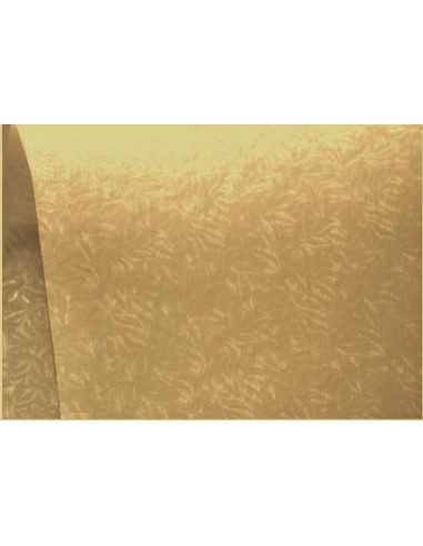 Hârtie de țtanțare texturată transparentă Kristal Prago 35g Frunze maro 70x100 R250 1 buc.