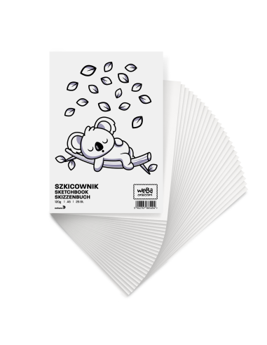 WeBa Collection caiet de schițe 120g alb 25 foiae A4
