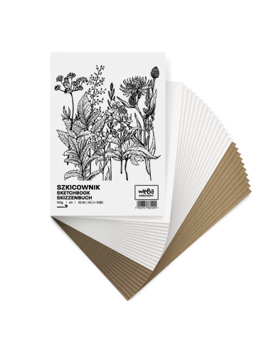 WeBa Collection caiet de schițe 120g alb + eco 25 foaie A5