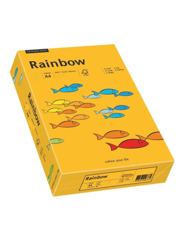 Hârtie color Rainbow 80g R22 portocaliu deschis pachet. 500A4