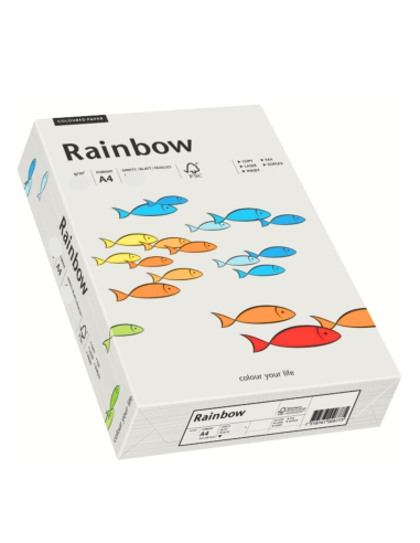 Hârtie decorativă colorată simplă Rainbow 160g R93 gri deshis buc. 250A4