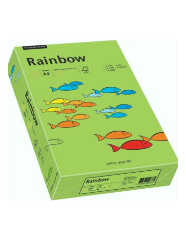 Hârtie decorativă colorată simplă Rainbow 160g R76 verde buc. 250A4